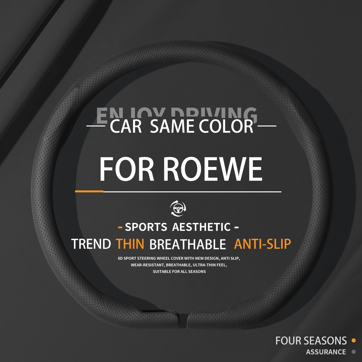 

Suitable For ROEWE Car Steering Wheel Covers RX3 RX5 RX9 350 550 i6 All Seasons Absorb Sweat Automobile Parts Ultra-thin