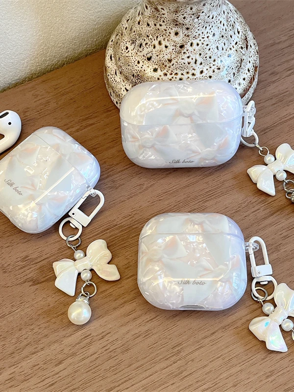 Korean Sle  Knot Ribbon  pro 3 Protective Case ell Pattern  2nd Generation Wirel Bluetooth Earpho...