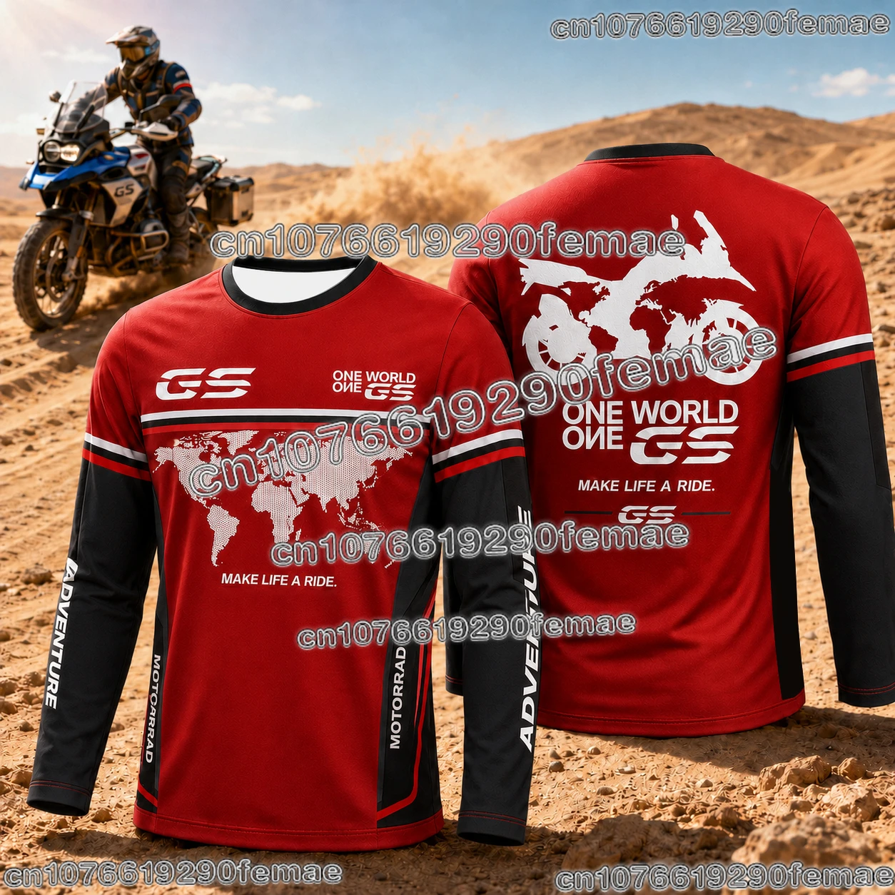 Neues Heißes GS Adventure Motorrad-Enthusiasten T-Shirt Outdoor Motorradfahren Alltäglich Bequemes Modisches Oberteil für Motorrad-Fans