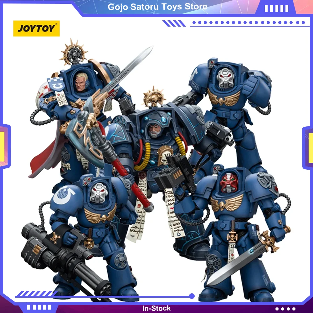 [IN STOCK]JOYTOY Warhammer 40K 1/18 Action Figures Ultramarines Terminator Squad Librarian Anime Model Game Figurine Toys Gift