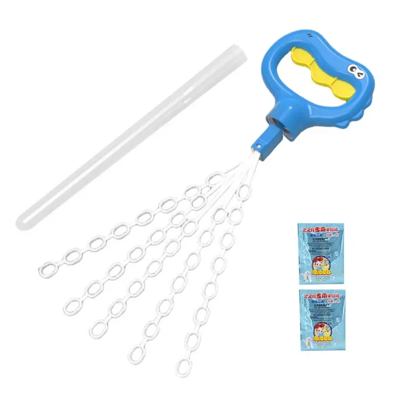 Smiling Face Bubble Wand Dinosaur 5-Claw Manual Bubble Stick Big Manual Bubble Machine Stick Toy With 5 Claws For Summer Outdoor