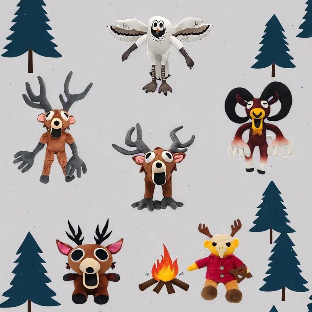Nuevo Éxito de Ventas, Muñecos de Peluche de Ciervo de la Serie Forest Survival 99 Nights, Juegos de Terror, Regalos de Navidad para Niños