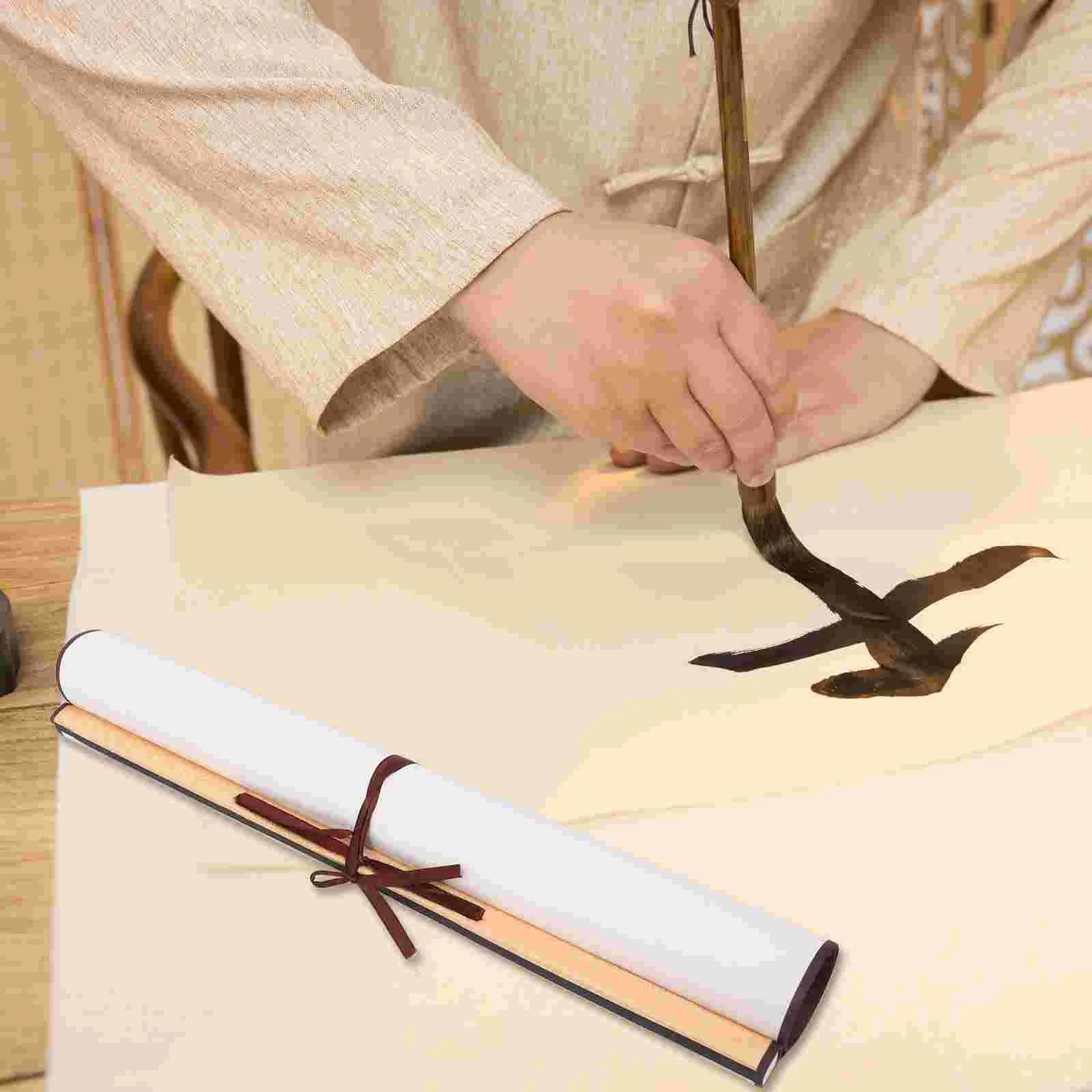 Decor Rice Paper Scroll Calligraphy Write Supply Small Professional Blank Child