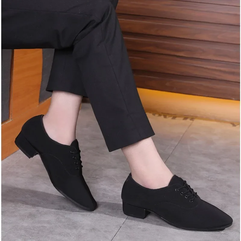 modern dance shoes for men oxford cloth Latin dance shoes adult cha cha samba  salsa performance dance shoes zapatos