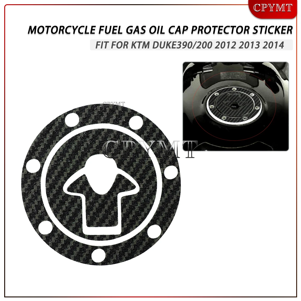 

Carbon Frosted-LOOK Fuel Gas Oil Cap Protector Sticker fit For Motorcycle KTM DUKE390/200 2012 2013 2014