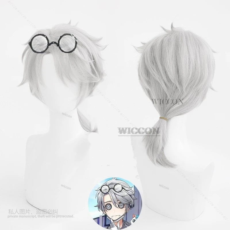 Identidade V Cosplay Costume para Homens e Mulheres, Uniforme, Fato de Festa, Custo Branco, Jogo Anime, Esopo, Carl, Embalmer, Fifth Anniversary, Limit Wig