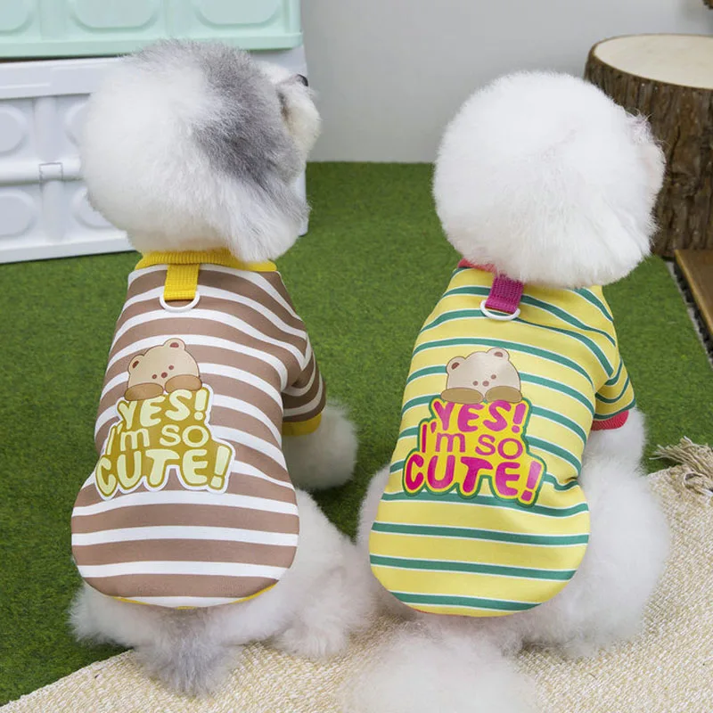 

Winter Dog Clothes Striped Hoodies Warm Clothes For Small Dogs French Bulldog Chihuahua Pet Dog Clothing Suit Sweatshirt Sweater