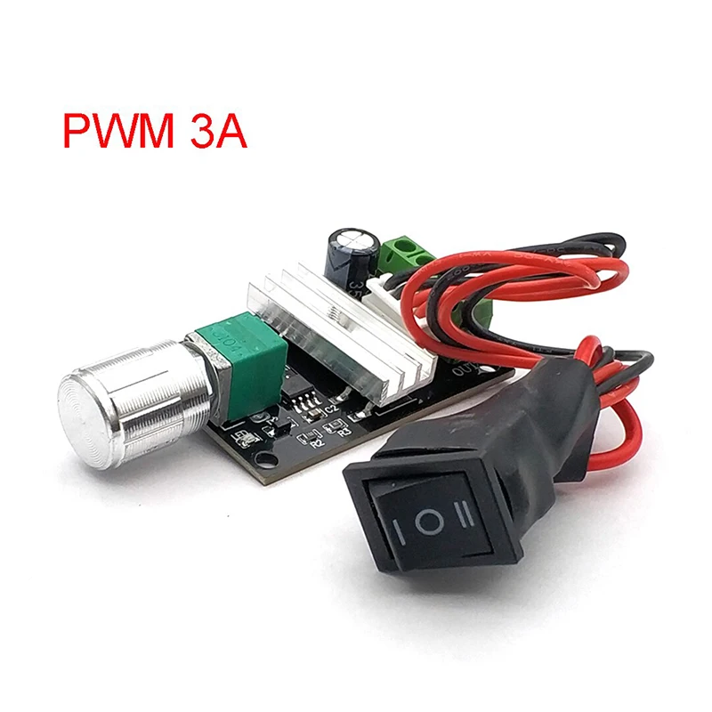 DC 6V 12V 24V 28V 3A 80W DC Motor Speed Controller PWM Speed Adjustable Reversible Switch 1203BB DC Motor Driver Reversing