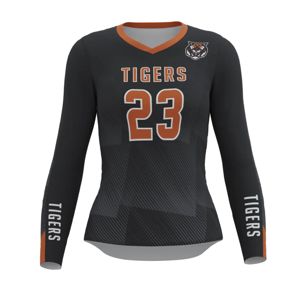 Custom Professional Women Volleyball Jerseys Sportwear Suit Youth Volleyball Long Sleeve Training Kits School Team Uniforms