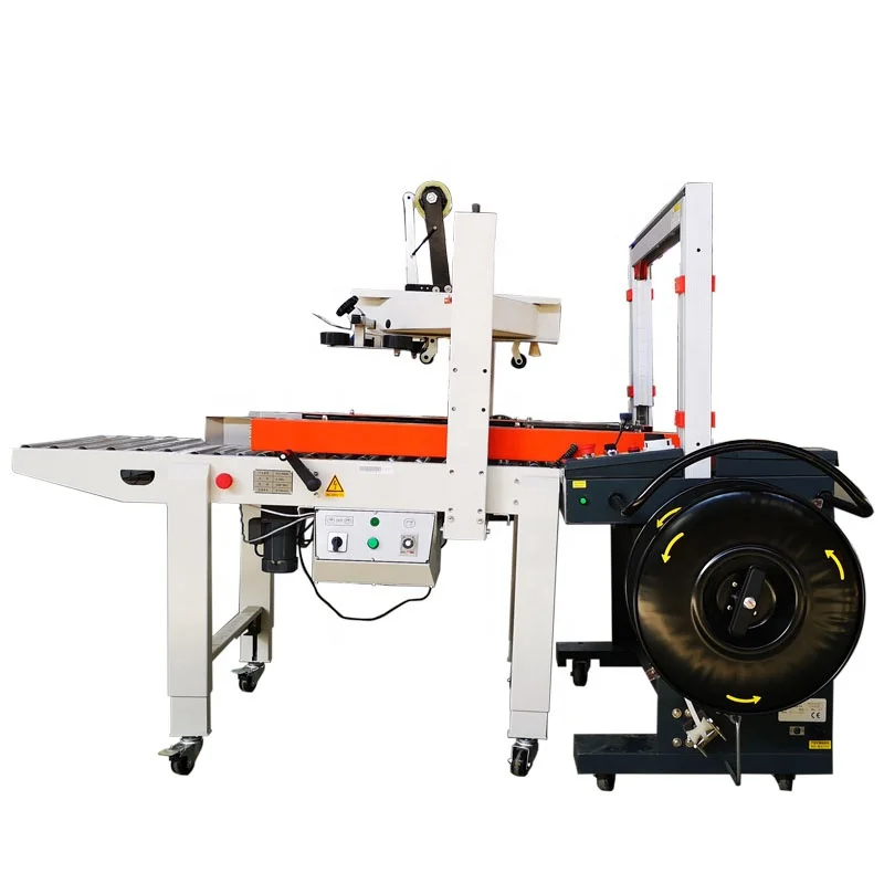 

Semi-automatic sealing machine for auxiliary packaging