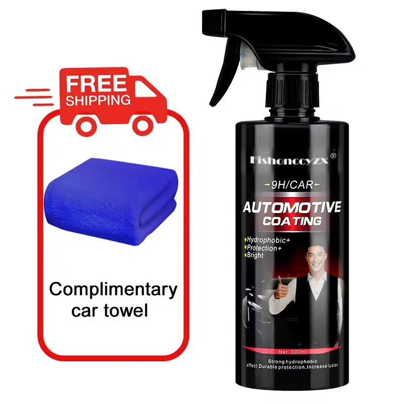 Keramiek voor Auto's Coating 500ML 9H Nano Vloeibaar Glas Verguld Kristal Hydrofobe Waterdichte Polijstverf Hardheid Auto Polish