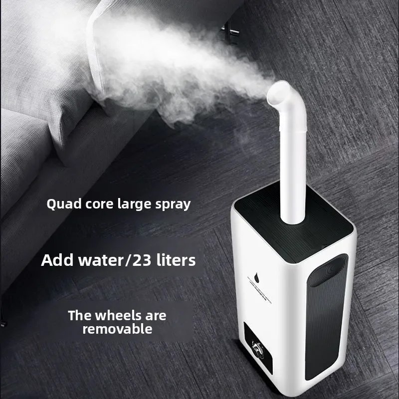 23.8L Commercial Humidifier Industrial-Grade Large Capacity Ultra Quiet Energy-Saving Auto Shut-Off Whole-House Coverage