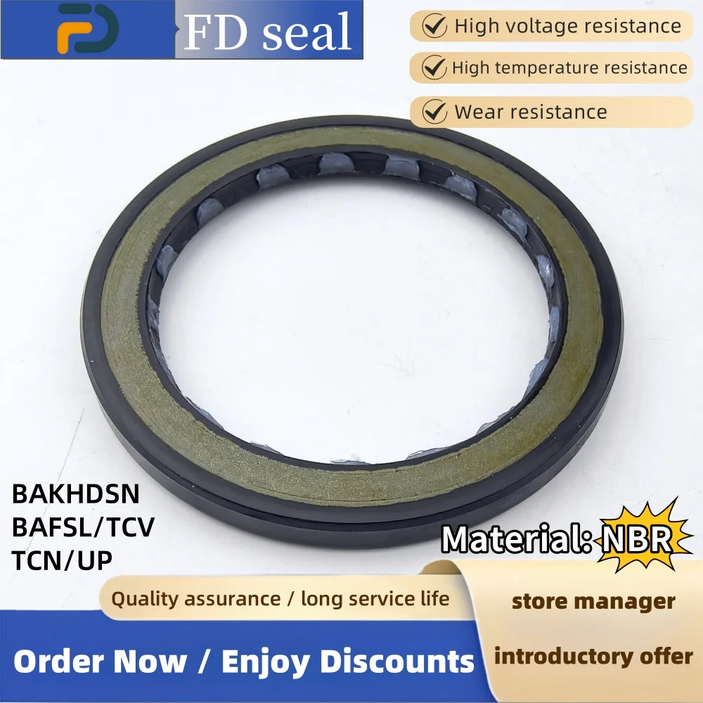 TC Oil Seal 60*80*7/6mm OMV400 NBR BAKHDSN Pressure Oil Seal, Engineering Machinery Seal, Plunger Pump Gasket ISO 9001 2008