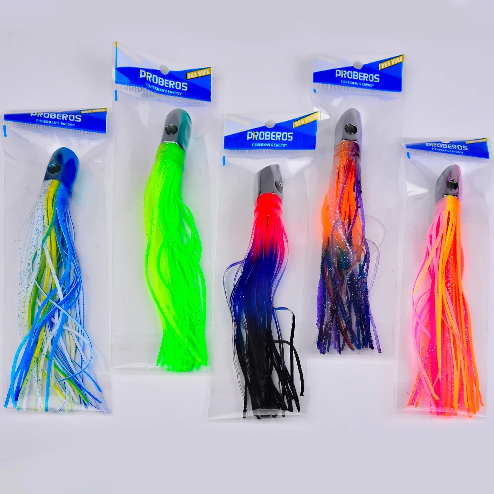 Proberos 9-Zoll Hochgeschwindigkeits-Schleppköder, Skirt-Köder für Marlin, Thunfisch, Delfin, Mahi, Durado, Wahoo, Big Game Hochsee-Angeln – Detail 9
