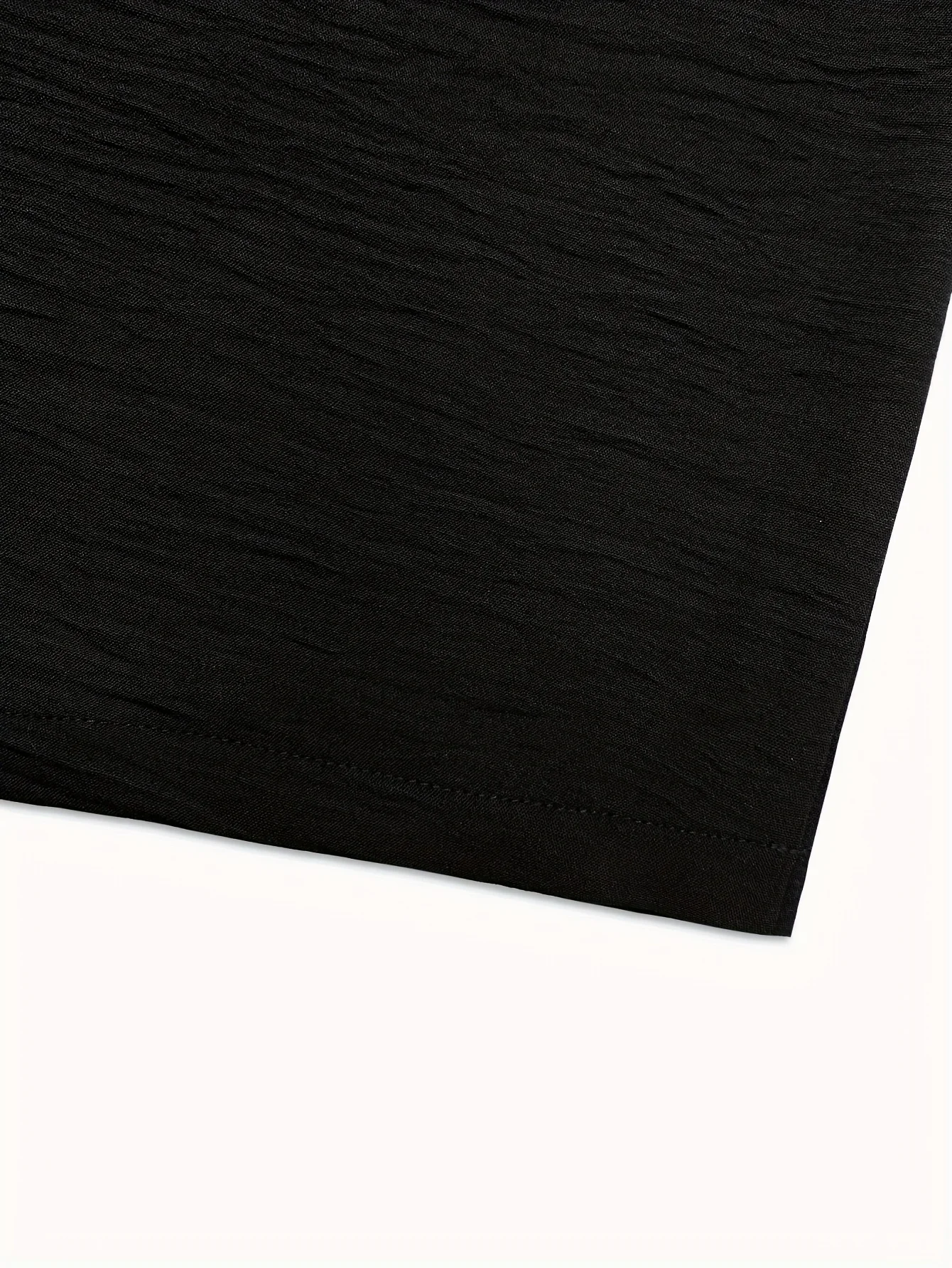 Loose fitting woven fabric mid length pants with gold ring chain decoration, casual comfortable fashion knit wide leg pants