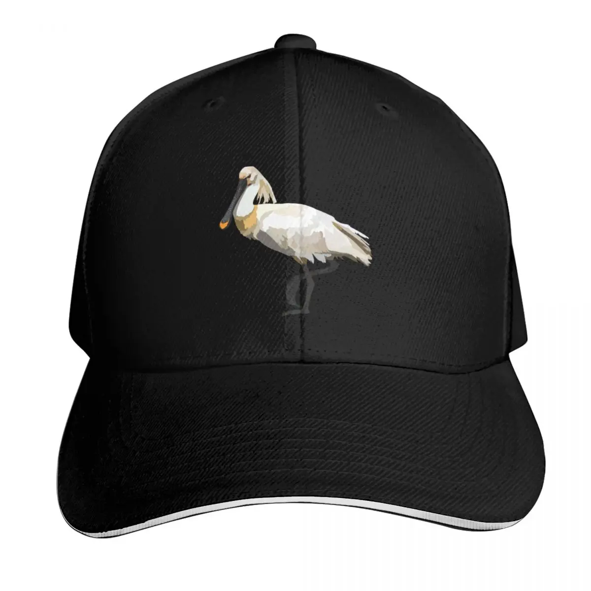 

C is for Common Spoonbill Baseball Cap foam party Hat Luxury man cap custom Hat Caps For Men Women's