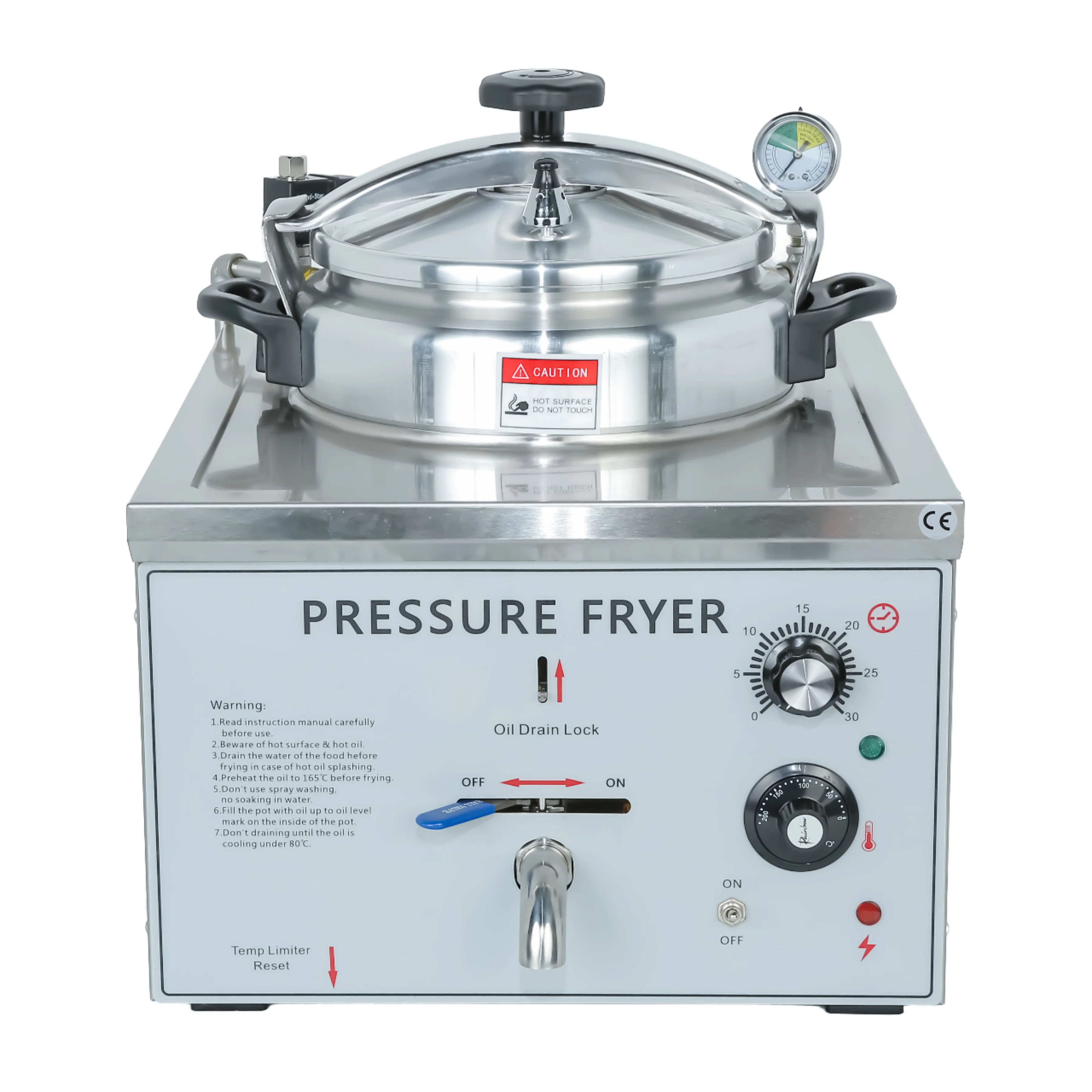 

Коммерческая электрическая фритюрница Henny New 16 л из нержавеющей стали для жарки курицы и фастфуда, 380 В, гарантия 1 год