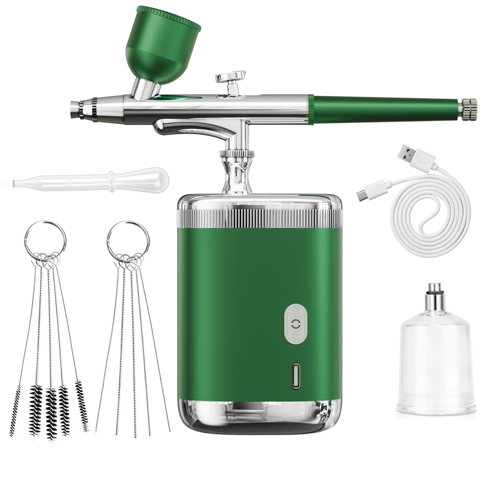 مجموعة البخاخة اللاسلكية المحمولة، ضاغط لاسلكي لفن الأظافر، طلاء حرفي للمكياج، بخاخة مدمجة متعددة الاستخدام