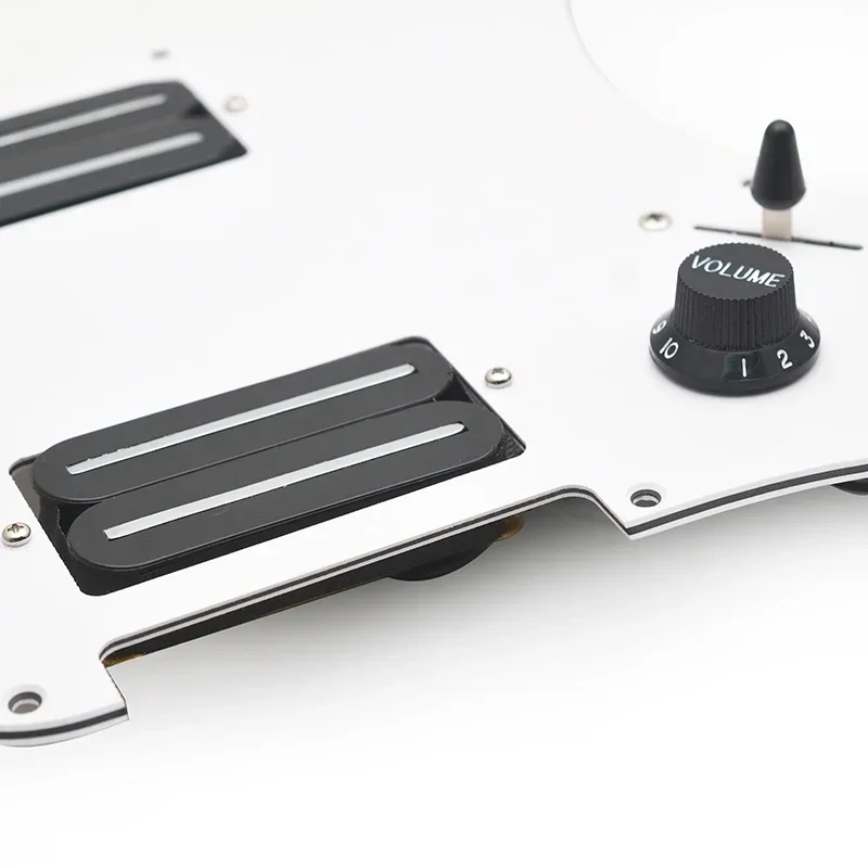 Electric Guitar Pickguard HH-Coil Splitting Two Blade Style High Output 15K Two Humbucker Loaded Prewired Scratchplate