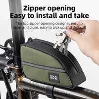 ROCKBROS Bicycle Bags for Folding Bike Brompton 0.8L Lengthened Design Bike Bag Triangle Bags Outdoor Tools Bag
