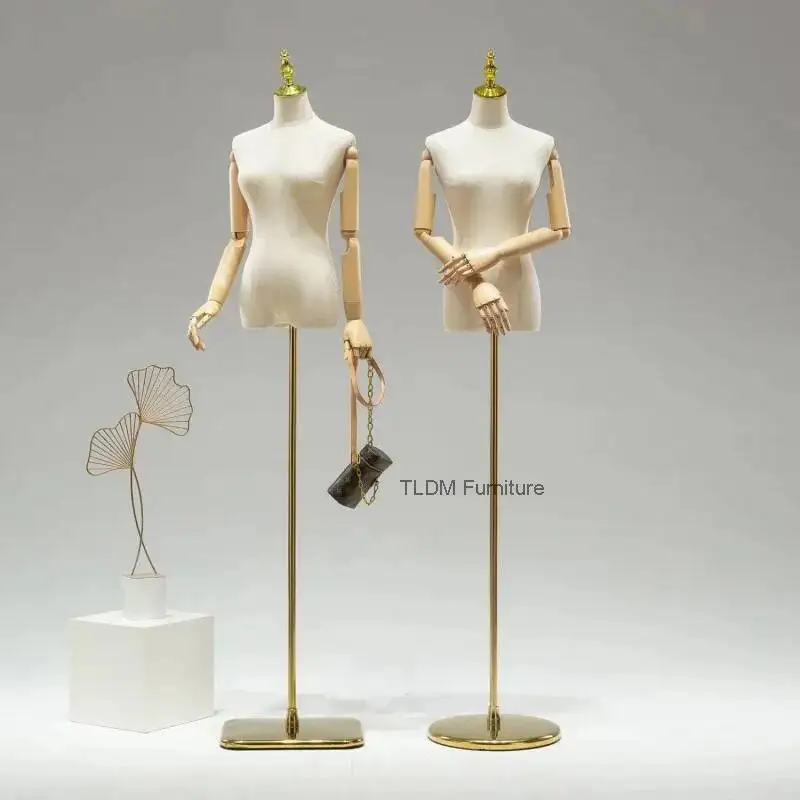 

Mannequin Wedding Dress Mannequin with Hands Clothing Dummy Form Women's Garment Female Stand Window Display Half-body FYMQ