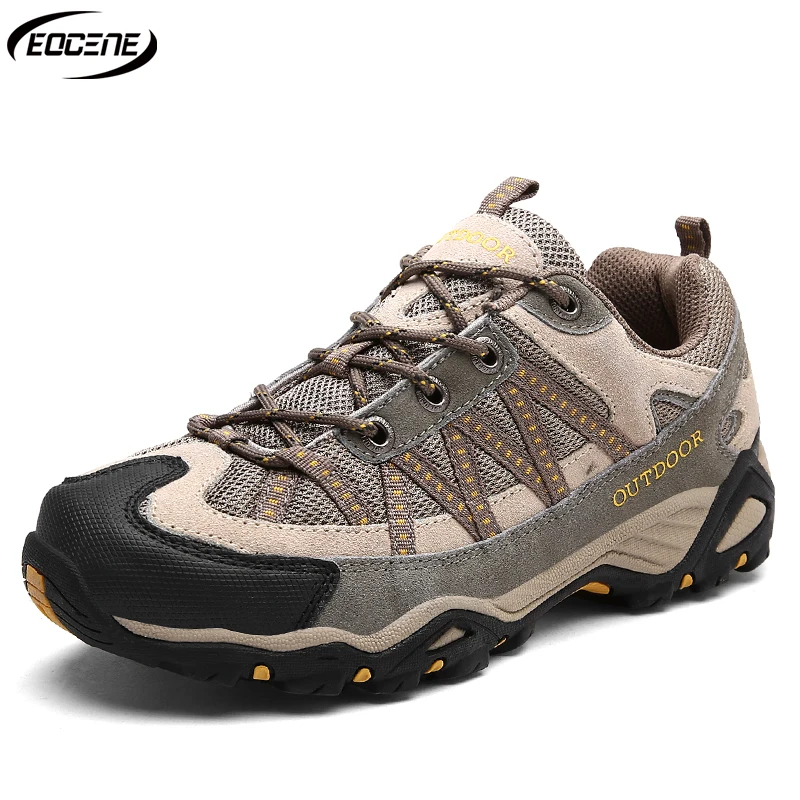 

EOCENE Men Women Outdoor Adventure Shoes Breathable Mesh Anti-Slip Durable Grip for Hiking Trail Running Shock-Absorbing