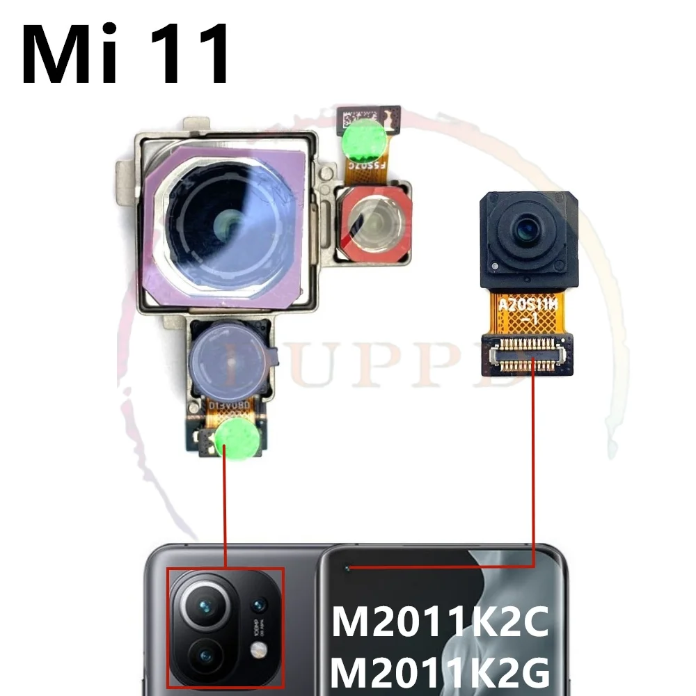 Front Rear Camera For Xiaomi Mi 11 Pro Ultra 11pro 11ultra Frontal Selfie Facing Back Main Camera Module Flex Parts