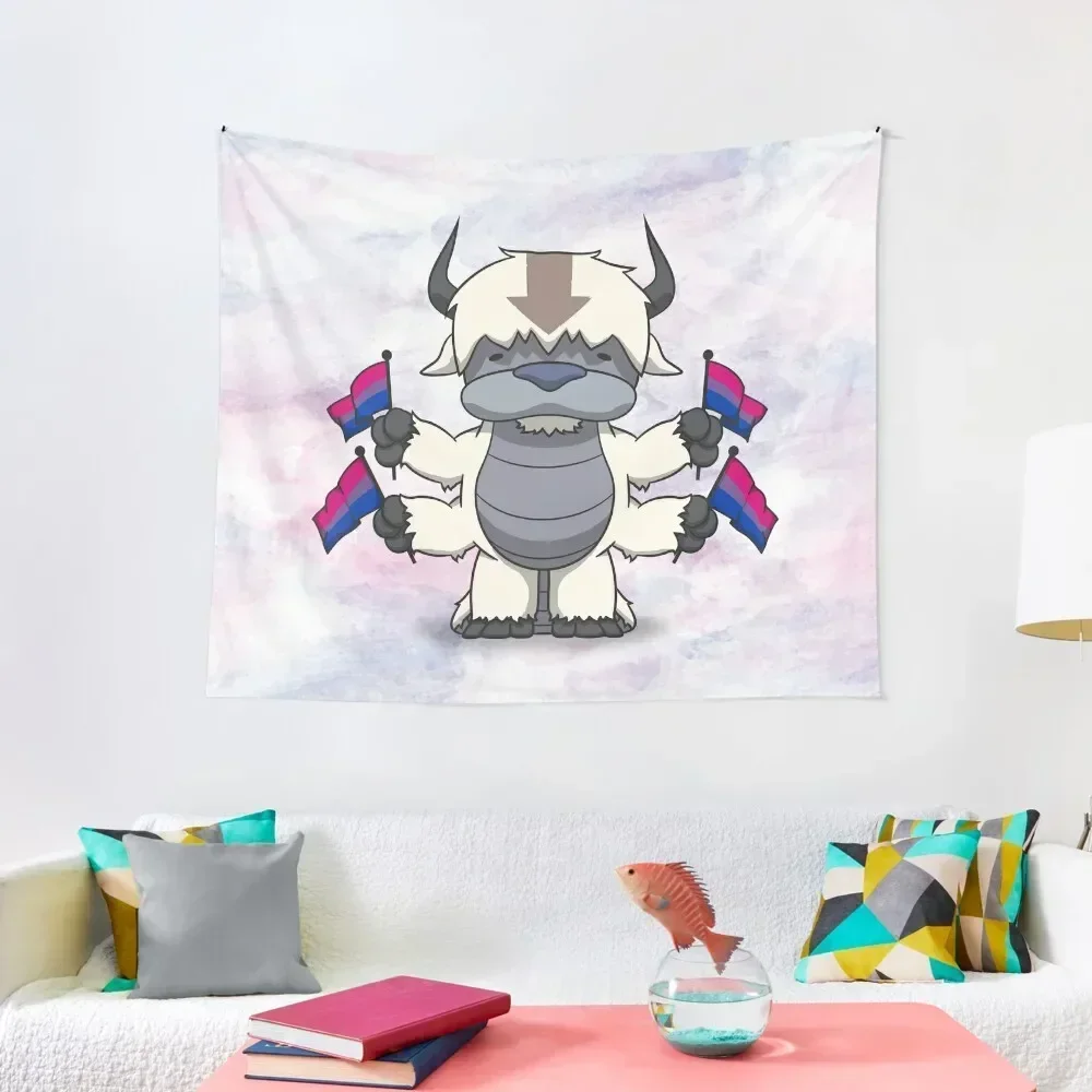 

Proud Bi flag Bison Tapestry Decoration Bedroom Room Decor For Girls Aesthetic Room Decorations Tapestry