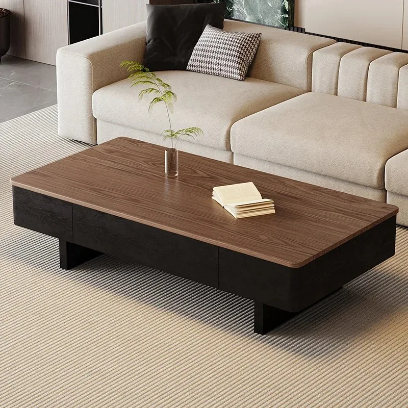 

Beauty Large Size Coffee Table Elegant Storage Service Dinner Coffee Tables Modern Wooden Kaffee Tische Living Room Decoration