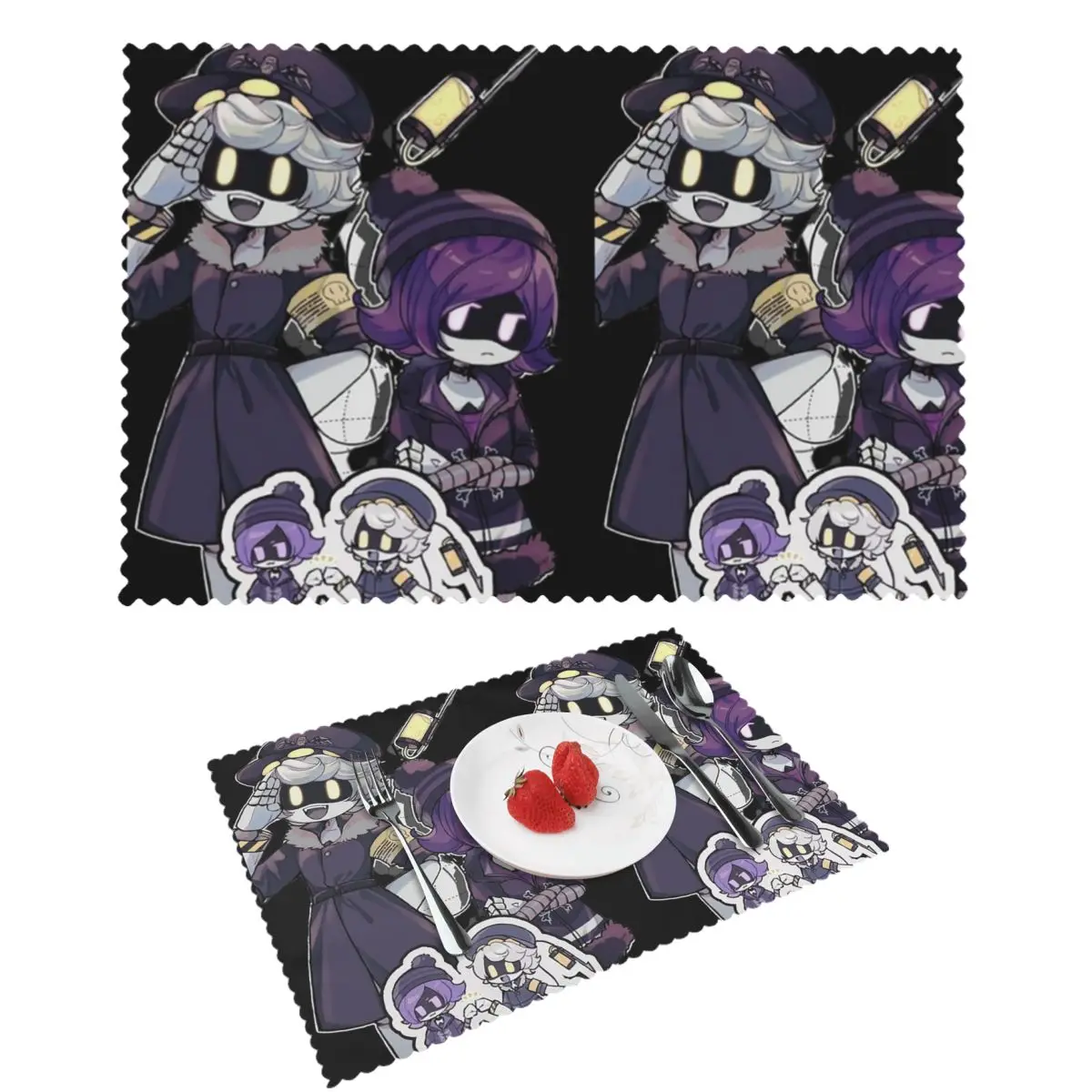 Murder Drones N And Uzi Doorman Placemat Heat Resistant Plate Mat for Dining Table Bowl Coaster Home Decor Absorbent Mats