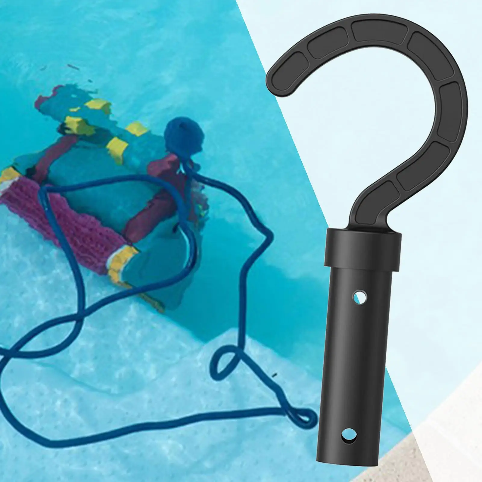 General Pool Vacuum Robot Telescopic Pole Hook, Hook for Pool Pole,Swimming Pool Hook Accessories Wide Compatibility