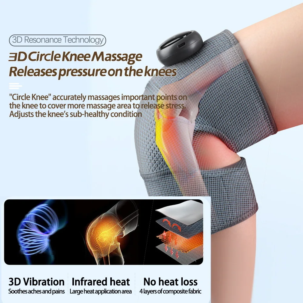 Shoulder Knee Heated Vibration Massager Pad Joint Pain Infrared Relief Health Care Shoulder Arthritis Support Belt Relaxation