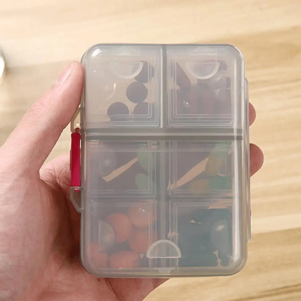 Pill Box Reusable Moisture-proof Classified Store Pills Transparent Double-layer Fish Oils Medicine Box Travel