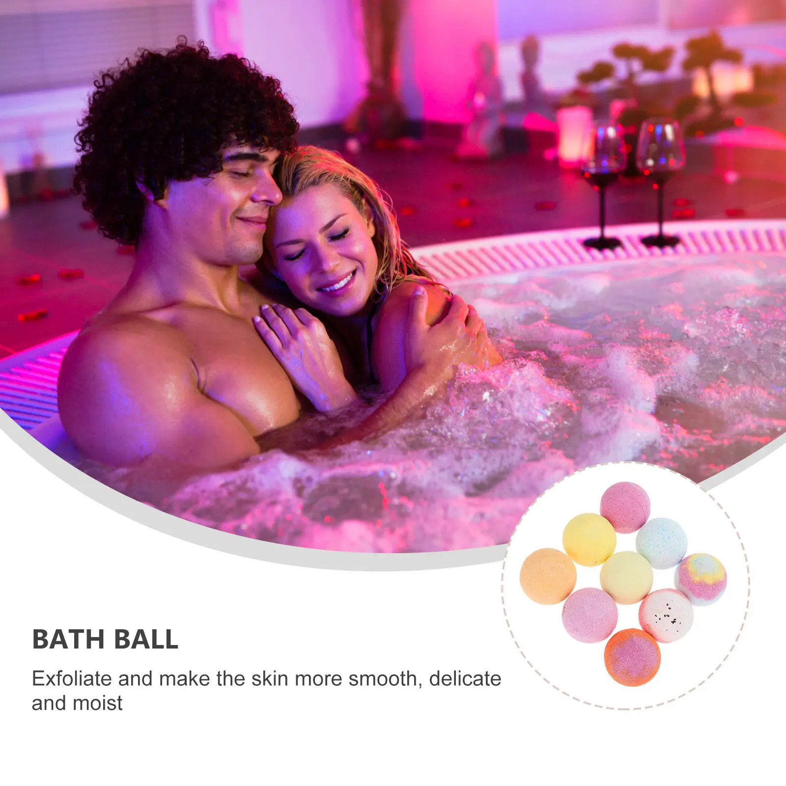 

Набор из 9 шариков с натуральными эфирными маслами для глубокого увлажнения и отшелушивания кожи, для спа-процедур в ванной дома, подарочный набор