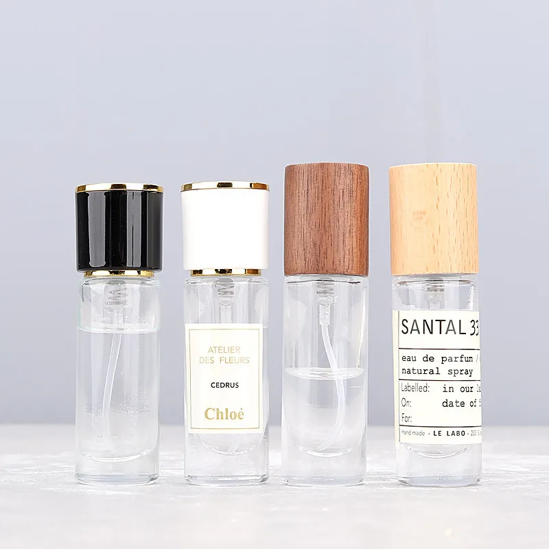 

10/30pcs 10/15ml Clear Glass Perfume Bottles Bayonet Bottle With Crimp Neck Empty Spray Bottles Fragrance Atomizer Need A tool