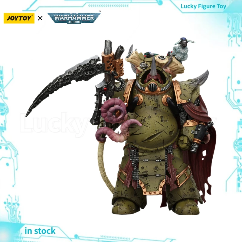

【Pre-sale】 JOYTOY Warhammer 40K 1/18 Death Guard Deathshroud Terminator 2 with Manreaper and Plaguespurter Gauntlet toys