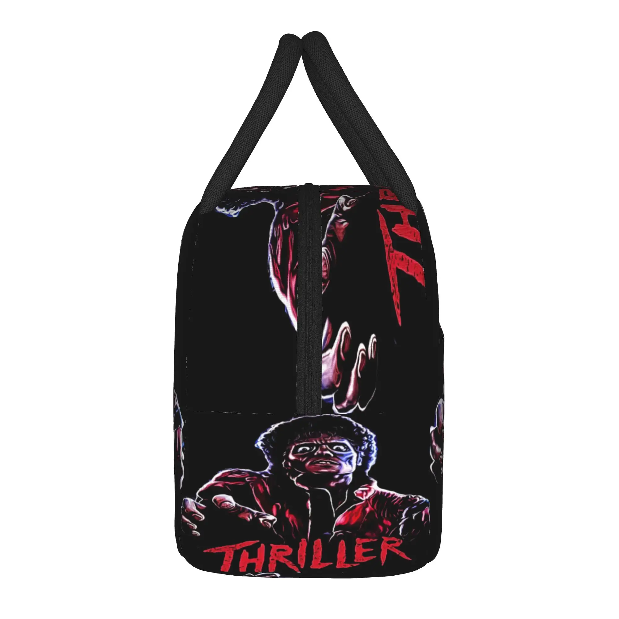 Michaels Thriller Jacksons Lunch Bag  Travel Lunch Box For Child Casual Graphic Design Tote Food Bags Oxford Portable Cooler Bag