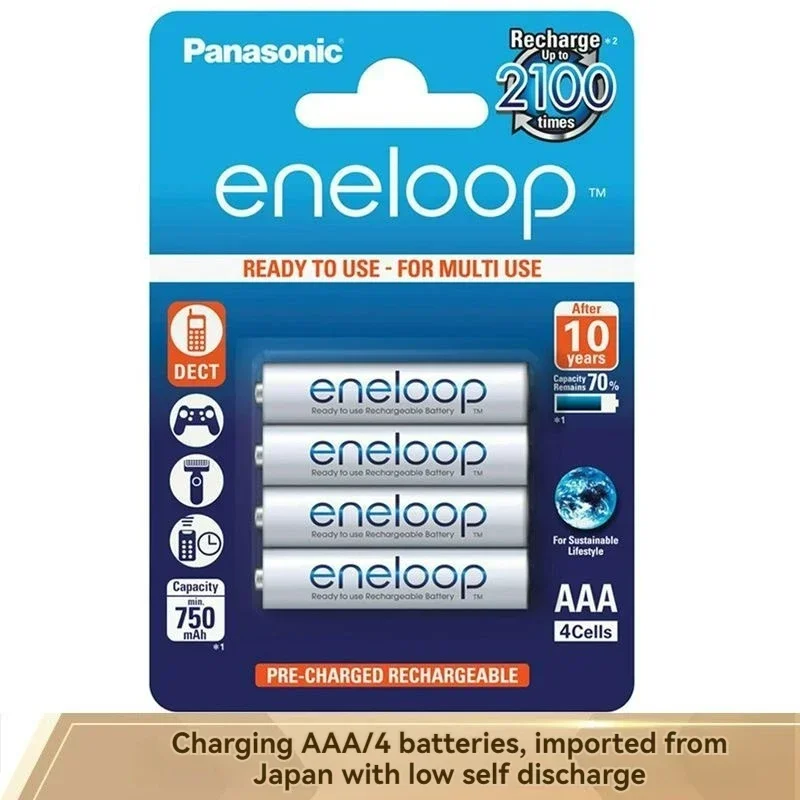 Nowe akumulatory Panasonic Eneloop 800mAh AAA 1.2V NI-MH do zabawek elektrycznych Latarka Aparat fotograficzny Wstępnie naładowany akumulator — zdjęcie produktu 5