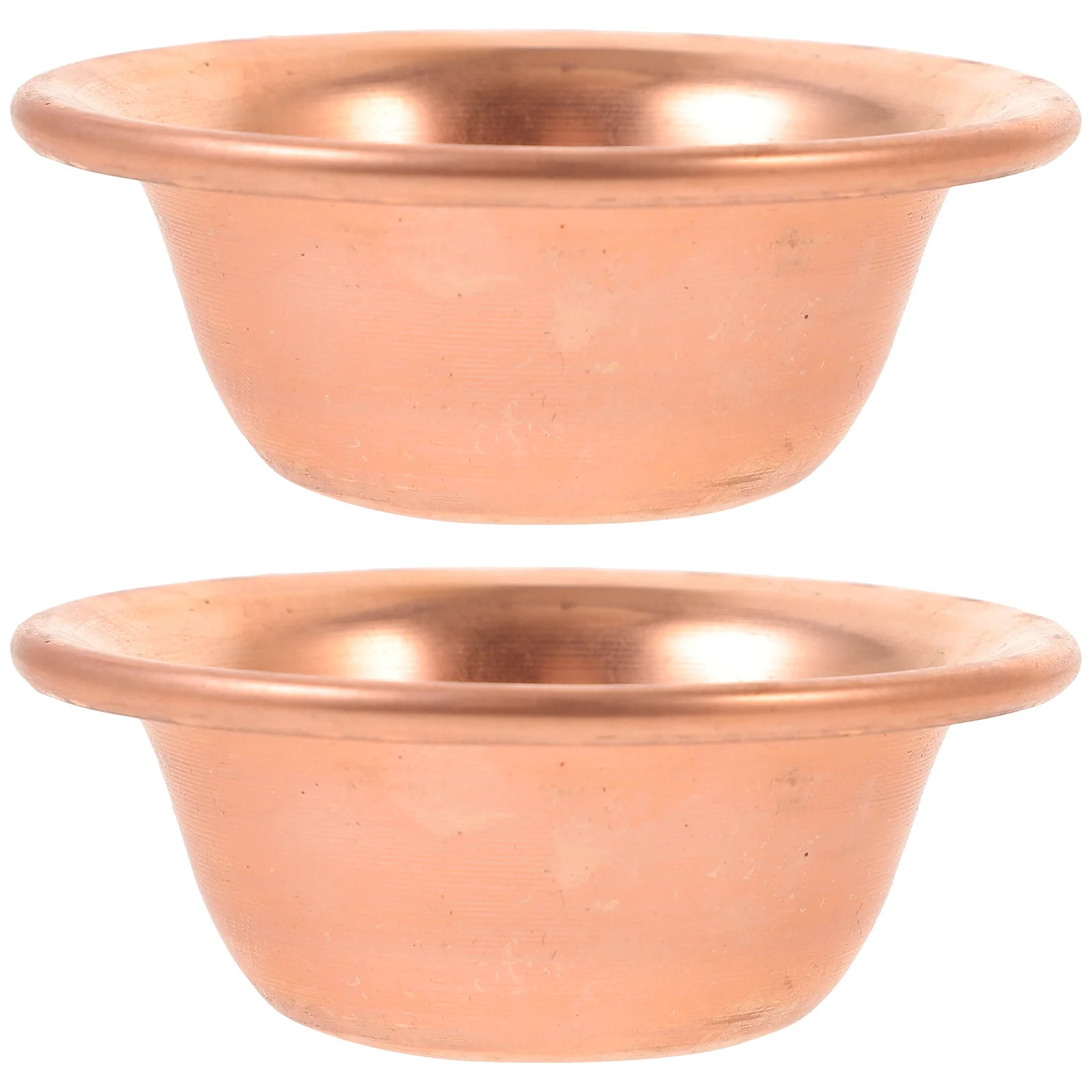 

2Pcs Buddhist Temple Offering Bowls Copper Vintage Style Water Cups Holy Water Offering Altar Worship Decoration