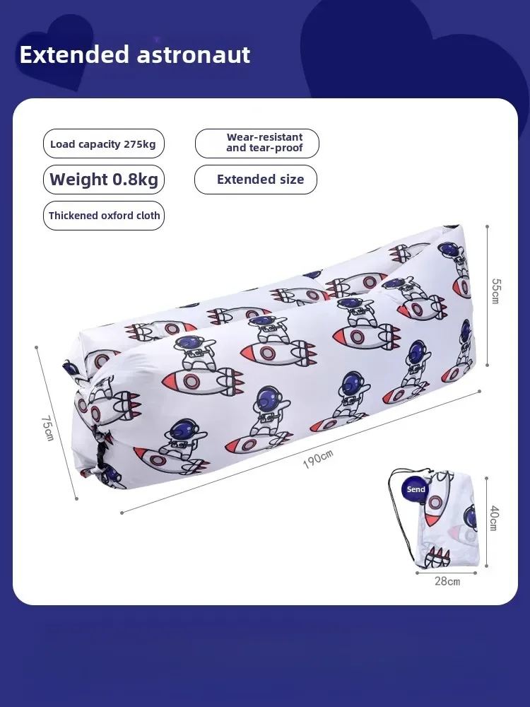 Outdoor inflatable sofa lazy single air sofa bag