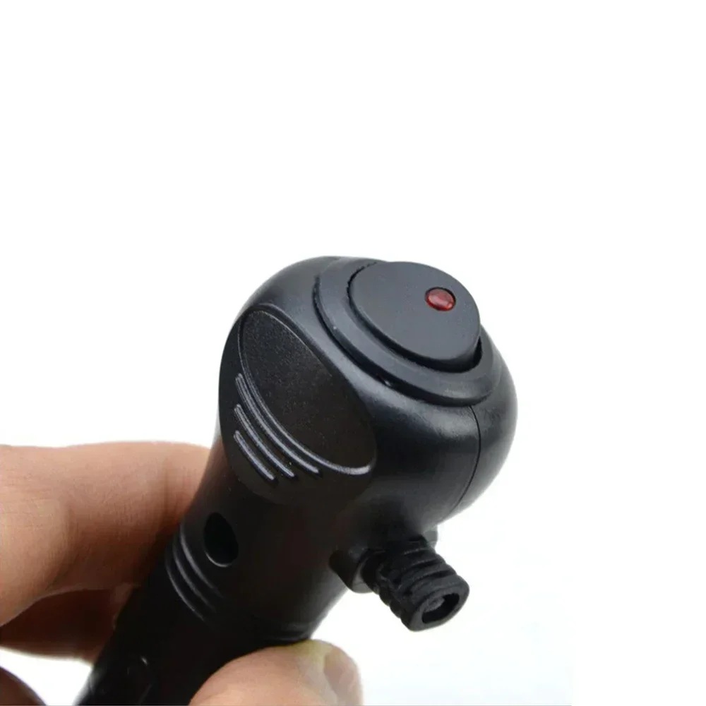 1Pcs Black ABS Auto Cigarette Lighter Socket Plug DC 12V 10A Charger Connector LED On-Off Switch Fit For Universal Vehicle