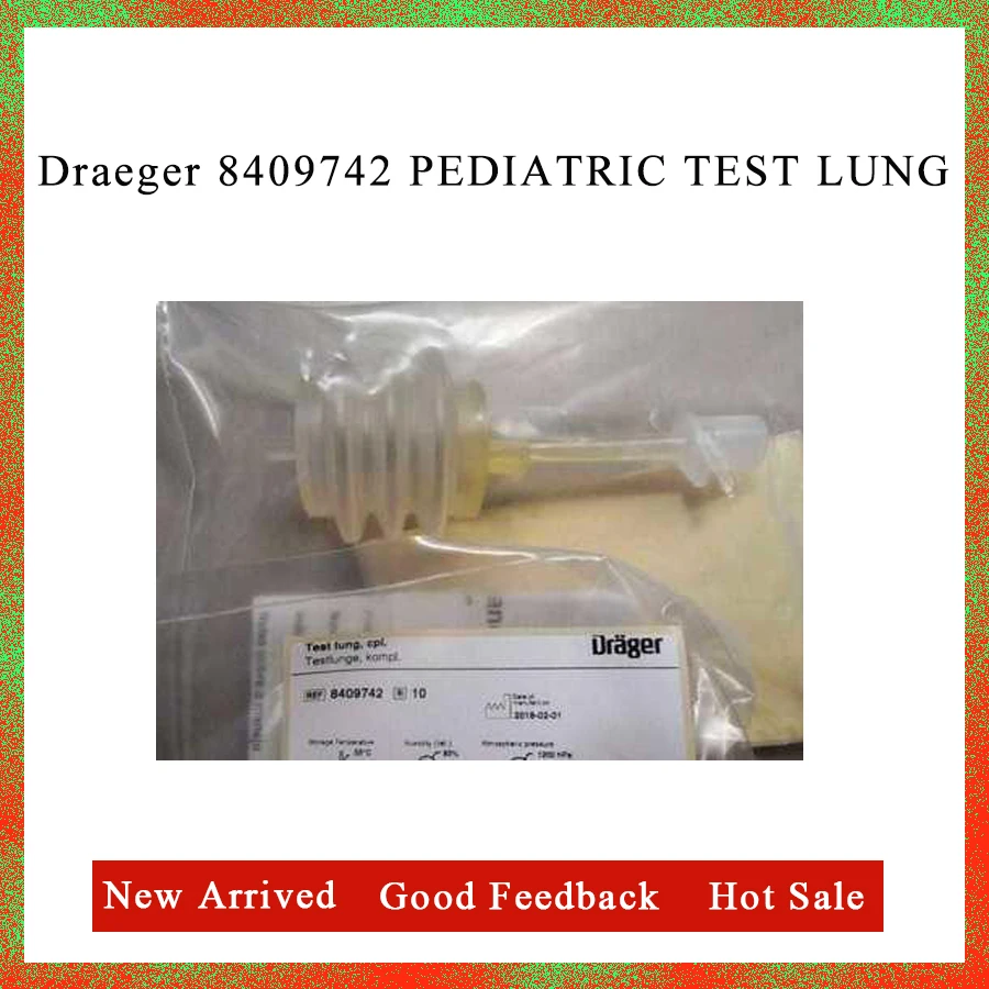 Compatible Drager Bellows 8409742 Neonate Test Lung NeoTestLung, N, Latex-Free