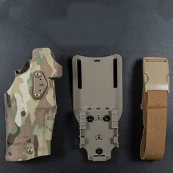 Holster Tactical 6354DO Holster For G17 With X300 X300U Light Automatic Locking System QLS Fork Belt Handgun Outdoor Airsoft