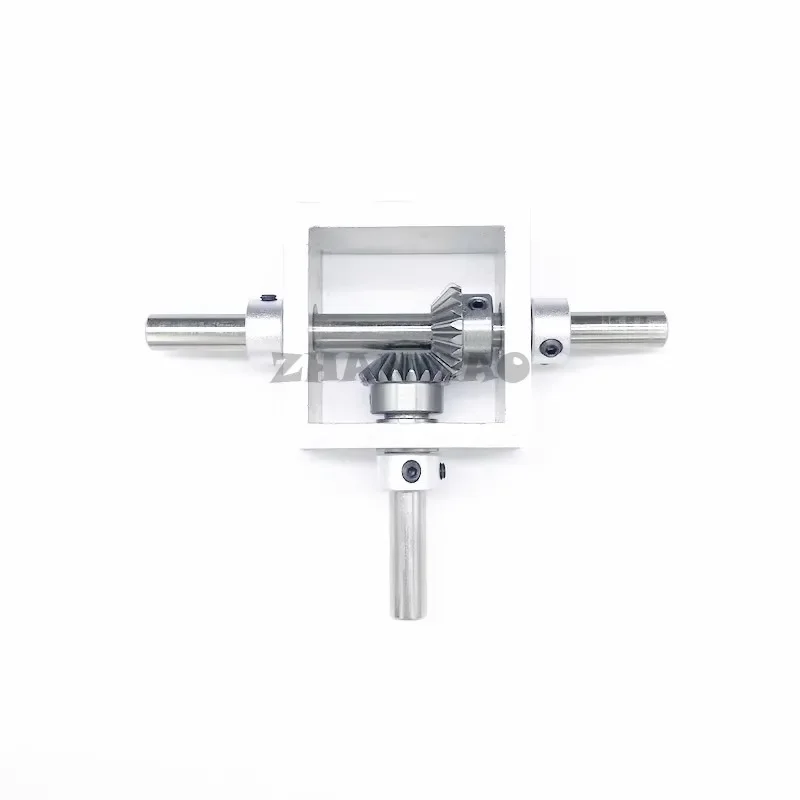 90 Degree Right Angle Transmission Directional Umbrella Gearbox Aluminum Frame Miniature Angle Converter 1:1