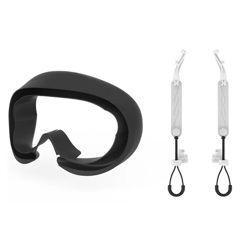 VR Handle Grip Straps for Pico 4 VR Gaming Headset Controller Belts Light Leakage Facial Pad VR Accessories-Black