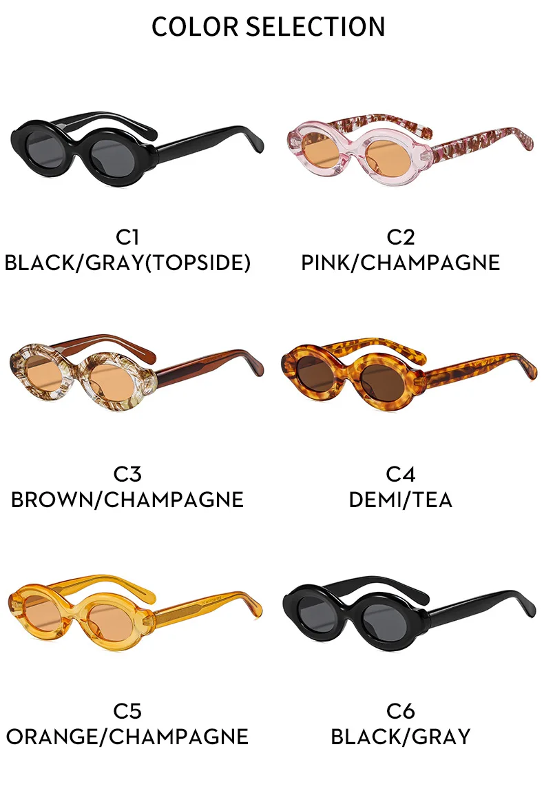 Modische Damen Polarisierte Sonnenbrille Ovale Kleine Markante Rahmen TAC Hochklare Fahrbrille CP Edelstahlkern Marken-Sonnenbrillen – Detail 10