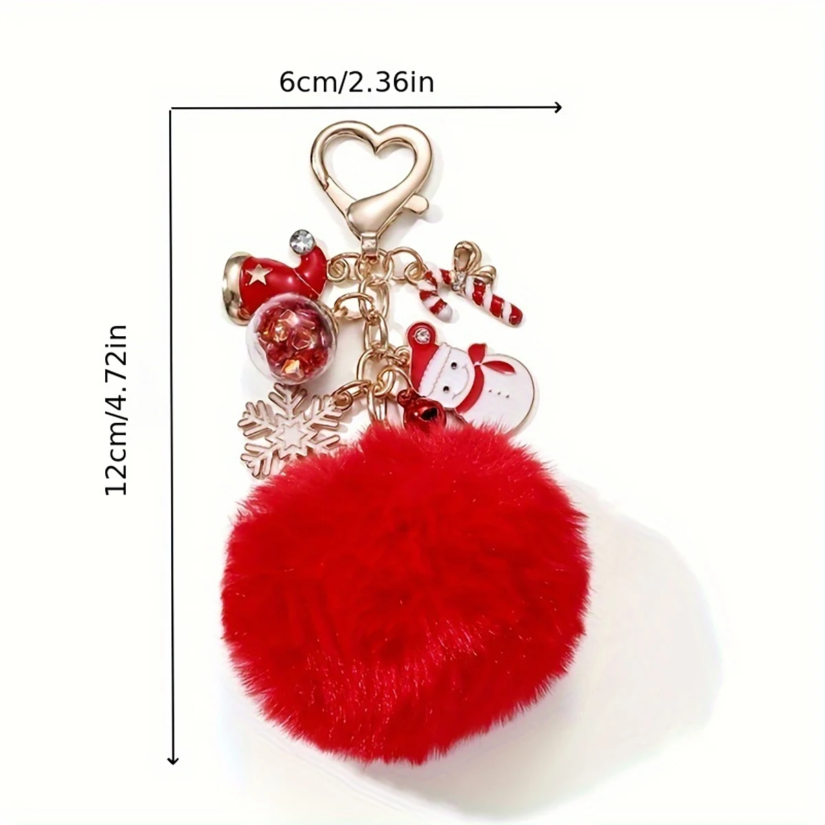 مجموعة حزام هاتف وسلسلة مفاتيح لعيد الميلاد، قلادة فاخرة من القطيفة للحقيبة والهاتف، هدية ساحرة احتفالية، ديكور أنيق للعطلات #2