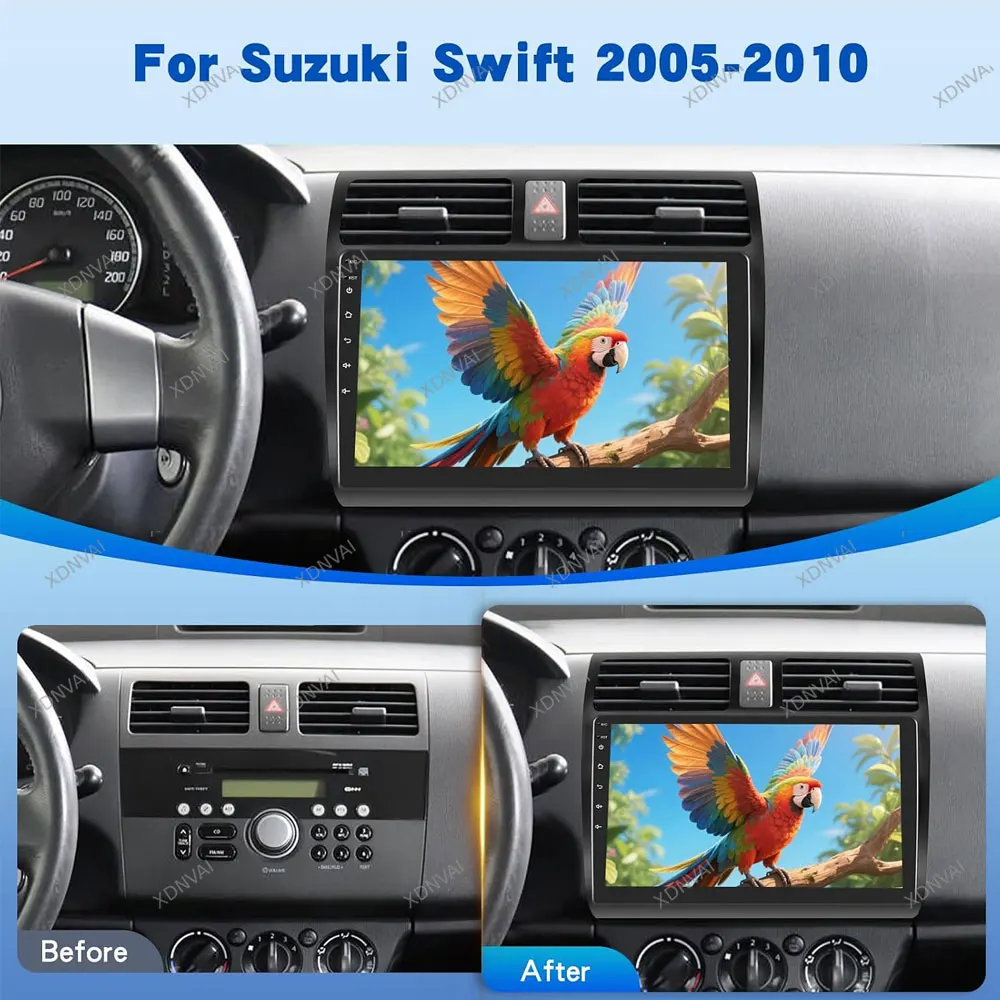 Android 16 Car Radio For Suzuki Swift 2003 - 2006 2007 2008 2009 2010 Video Player Multimedia Stereo Autoradio 4G LTE Carplay BT