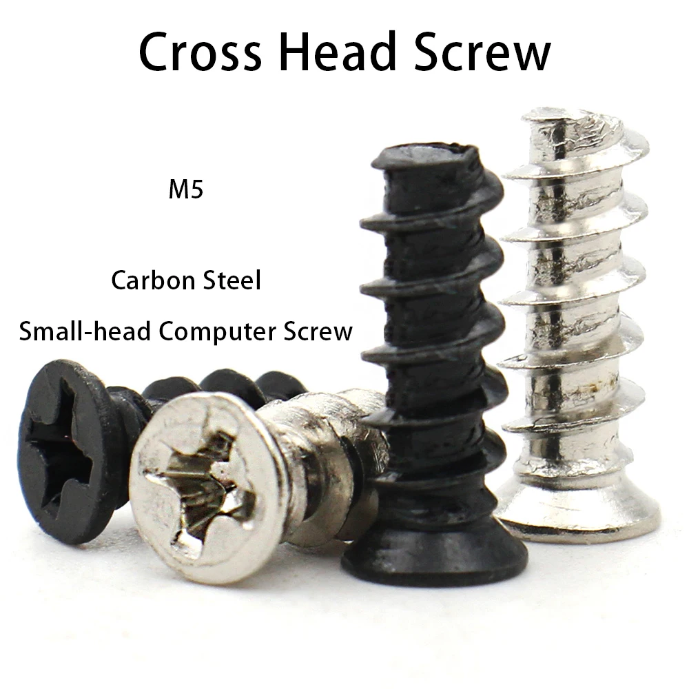 

50pcs M5*8mm M5*10mm M5*12mm KB Computer PC Case Cooling Fan Mount Screw Heat Dissipation Screws Fixer