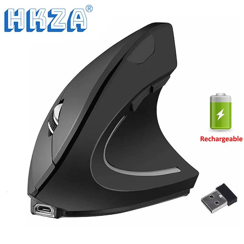 Vertical Ergonomic Gaming Mouse Wireless Rechargeable Gamer Mause Kit Optical 2.4G Mouse Computer PC Laptop Desktop USB Mice